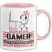 Gamer Geschenk Tasse Ich Bin Gamer Aber Sag Doch Einfach Superheld Lustige Geschenkdiee für Gamer Kaffee-Becher Rosa Trendation