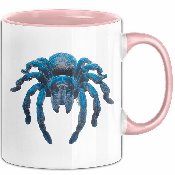 Spinne Vogelspinne Tier Tasse Geschenk Lustige Geschenkidee Spruch Rosa Trendation
