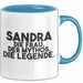 Sandra Tasse Sandra – Die Frau. Der Mythos. Die Legende. Geschenk Blau Trendation