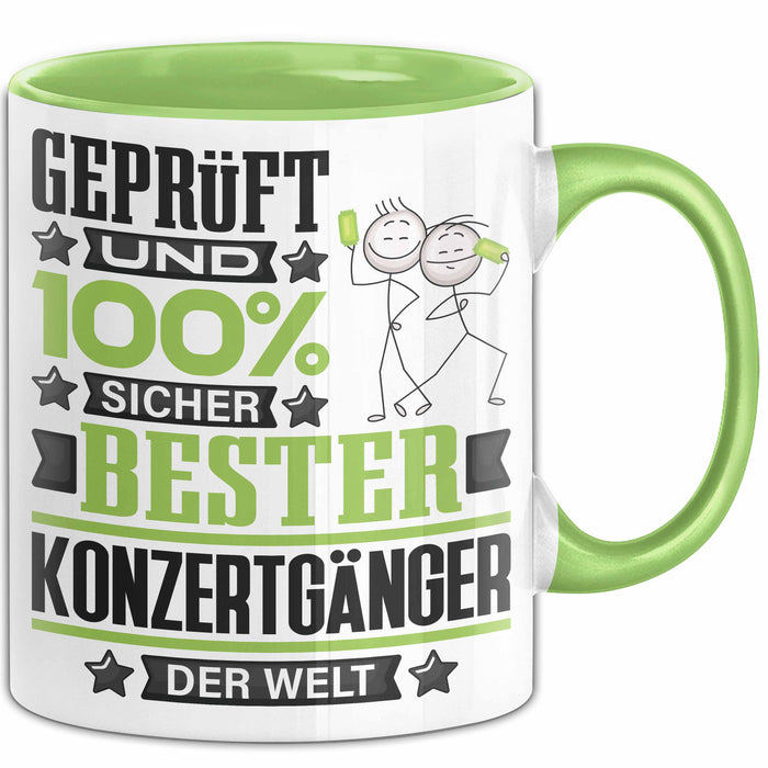 Konzertgänger Geschenk Lustiger Spruch für Konzertgänger Geschenkidee Bester Konzertgänger Der Welt Grün Trendation