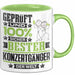 Konzertgänger Geschenk Lustiger Spruch für Konzertgänger Geschenkidee Bester Konzertgänger Der Welt Grün Trendation