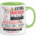 Vogelforscherin Tasse Geschenk Lustiger Spruch Bitte Erheben Sie Sich Seine Majestät Die Vogelforscherin Betritt Den Raum Grün Trendation