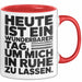Sarkasmus Sarkastisch Tasse Geschenk Lustige Geschenkidee Heute Ist Ein Wunderbarer Tag um mich in ruhe zu lassen Rot Trendation
