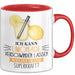 Limonade-Liebhaber Tasse Geschenk Ich Kann Limonade Verschwinden Lassen Was Ist Deine Superkraft Becher Geschenkidee Limonade Kaffee-Becher Rot Trendation