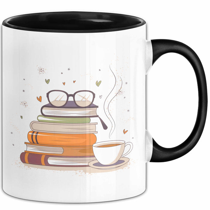 Bücherwurm Tasse Geschenk Lustige Geschenkidee Spruch Für Lese Liebhaber Trendation