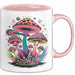Pilz Fan Tasse Geschenkidee für Pilzliebhaber Rosa Trendation