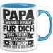 Papa Tasse Geschenk Von Kindern Sohn Tochter Vater Geschenkidee Zum Vatertag Wir Haben Versucht Für Dich Das Blau Trendation