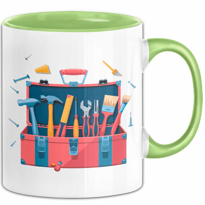 Heimwerker Fan Tasse Geschenkidee für DIY Liebhaber Grün Trendation