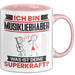 Musikliebhaber Tasse Geschenk für Musikliebhaber Geburtstag Lustiger Spruch Kaffee-Becher Was Ist Deine Superkraft Rosa Trendation