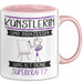 Künstlerin Und Prinzessin Tasse Geschenk Für Eine Künstlerin Geburtstag Was Ist Deine Superkraft Rosa Trendation