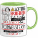 Tonmeisterin Tasse Geschenk Lustiger Spruch Bitte Erheben Sie Sich Seine Majestät Die Tonmeisterin Betritt Den Raum Grün Trendation