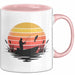Angelliebhaber Fischer Retro Tasse Geschenk Lustige Geschenkidee Spruch Rosa Trendation