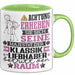 Klassikliebhaber Geschenk Tasse Lustiger Spruch Erheben Sie Sich Der Klassikliebhaber Betritt den Raum Grün Trendation