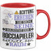 Bocciapieler Geschenk Tasse Lustiger Spruch Erheben Sie Sich Der Bocciapieler Betritt den Raum Rot Trendation