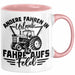 Bauer Landwirt Tasse Geschenk Andere Fahren In Den Urlaub Ich Fahre Aufs Feld Geschenkidee Bauern Kaffee-Becher Rosa Trendation