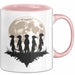 Erdmännchen Tier Mond Tasse Geschenk Lustige Geschenkidee Rosa Trendation