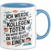 Bürokollege Tasse Geschenkidee Ich Töte Meine Kollegen Nicht Blau Trendation