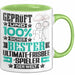 Ultimate-Frisbee-Spieler Geschenk Lustiger Spruch für Ultimate-Frisbee-Spieler Geschenkidee Bester Ultimate-Frisbee-Spieler Der Welt Grün Trendation