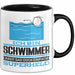 Schwimmer Geschenk Tasse Ich Bin Schwimmer Aber Sag Doch Einfach Superheld Lustige Geschenkdiee für Schwimmer Kaffee-Becher Schwarz Trendation