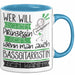 Bassgitarristin Tasse Geschenk Spruch Wer Will Schon Prinzessin Sein Wenn Man Auch Bassgitarristin Sein Kann Blau Trendation
