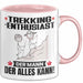 Trekking-Enthusiast Tasse Geschenk für Trekking-Enthusiast Der Mann Der Alles Kann Geschenkidee zum Geburtstag Rosa Trendation
