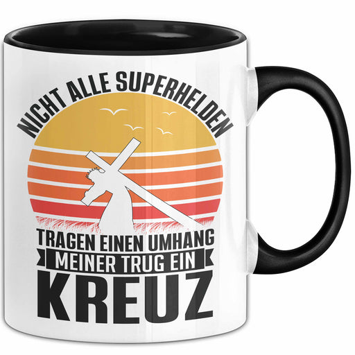 Christen Tasse Geschenk Christlich Glauben Kirche Geschenkidee Für Jesus-Fans Superhelden Meiner Trug Ein Kreuz Trendation