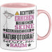 Naturfotograf Geschenk Tasse Lustiger Spruch Erheben Sie Sich Der Naturfotograf Betritt den Raum Rosa Trendation