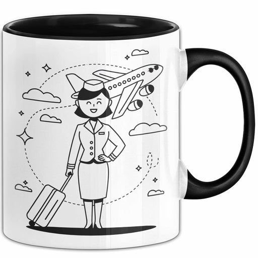 Flugbegleiter Tasse Geschenk Lustige Geschenkidee Spruch Für Reise Crew Trendation