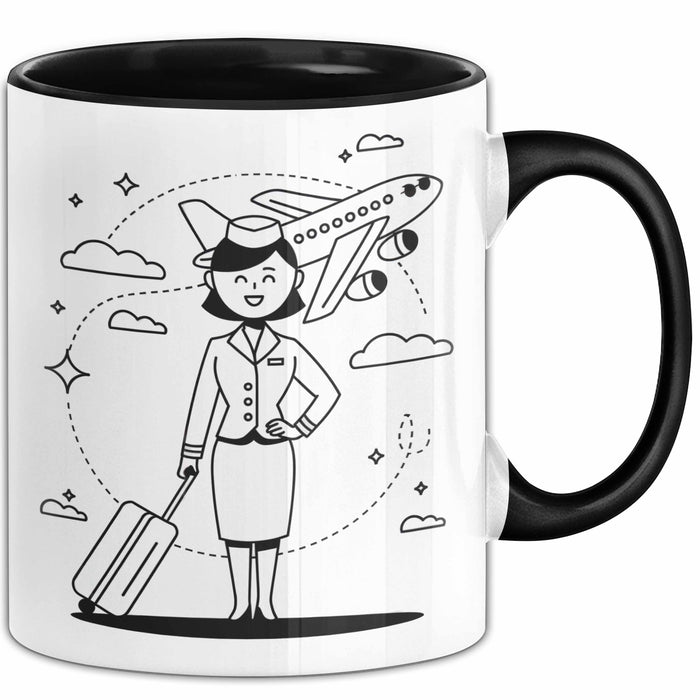 Flugbegleiter Tasse Geschenk Lustige Geschenkidee Spruch Für Reise Crew Trendation