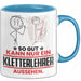 Kletterlehrer Geschenk Tasse So Gut Kann Nur Ein Kletterlehrer Aussehen Geschenkidee Kaffee-Becher Blau Trendation