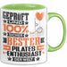 Pilates-Enthusiast Geschenk Lustiger Spruch für Pilates-Enthusiast Geschenkidee Bester Pilates-Enthusiast Der Welt Grün Trendation