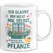 Gartenarbeit Gärtner Pflanzen Tasse Geschenk Lustige Geschenkidee Spruch Wenn Ich Sage Nur Noch Eine Pflanze Weiß Trendation