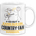 Country-Fan Geschenk Tasse So Gut Kann Nur Ein Country-Fan Aussehen Geschenkidee Kaffee-Becher Weiß Trendation