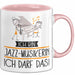 Geschenk für Jazz-Musikerin Tasse Lustige Geschenkidee Geburtstag Ich Bin Jazz-Musikerin Ich Darf Das Rosa Trendation