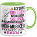Indie-Musiker Geschenk Tasse Lustiger Spruch Erheben Sie Sich Der Indie-Musiker Betritt den Raum Grün Trendation