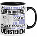 EDM-Enthusiast Geschenk Tasse Lustige Geschenkdiee für einen EDM-Enthusiast Geburtstag Ich Bin EDM-Enthusiast Ich Kann Es Dir Erklären Aber Nicht Für Dich Verstehen Schwarz Trendation