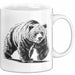 Grizzlybär Tasse Geschenk Lustige Geschenkidee Spruch Weiß Trendation