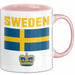 Schweden Skandinavien Schwedisch Tasse Geschenk Lustige Geschenkidee Spruch Rosa Trendation