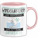 Windsurferin Und Prinzessin Tasse Geschenk Für Eine Windsurferin Geburtstag Was Ist Deine Superkraft Rosa Trendation