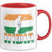 Indien Tasse Geschenk Cricket Indische Cricket-Fans Geschenkidee Rot Trendation