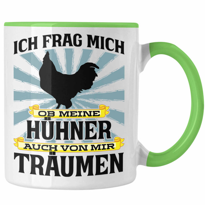 Trendation - Landwirt Spruch Geschenk Tasse Landwirtschaft Geschenke für Männer Traktor Spruch Kaffeetasse Hühner-Flüsterer Bauer Grün Trendation