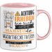 Musiktheoretikerin Tasse Geschenk Lustiger Spruch Bitte Erheben Sie Sich Seine Majestät Die Musiktheoretikerin Betritt Den Raum Rosa Trendation
