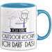Geschenk für Outdoor-Köchin Tasse Lustige Geschenkidee Geburtstag Ich Bin Outdoor-Köchin Ich Darf Das Blau Trendation