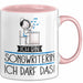 Geschenk für Songwriterin Tasse Lustige Geschenkidee Geburtstag Ich Bin Songwriterin Ich Darf Das Rosa Trendation