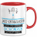 Jazz-Enthusiastin Weil Es Keinen Schöneren Beruf Gibt Tasse Geschenk für Eine Jazz-Enthusiastin Lustig Rot Trendation