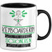 Keyboarderin Weil Es Keinen Schöneren Beruf Gibt Tasse Geschenk für Eine Keyboarderin Lustig Schwarz Trendation
