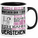 Musikredakteur Geschenk Tasse Lustige Geschenkdiee für einen Musikredakteur Geburtstag Ich Bin Musikredakteur Ich Kann Es Dir Erklären Aber Nicht Für Dich Verstehen Schwarz Trendation