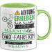 BMX-Fahrerin Tasse Geschenk Lustiger Spruch Bitte Erheben Sie Sich Seine Majestät Die BMX-Fahrerin Betritt Den Raum Grün Trendation