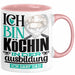 Köchin Ausbildung Start Geschenk Tasse Ich Bin Köchin In Der Ausbildung Ich Darf Das Kaffee-Becher Geschenkidee Rosa Trendation