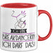 Geschenk für Breakdancerin Tasse Lustige Geschenkidee Geburtstag Ich Bin Breakdancerin Ich Darf Das Rot Trendation